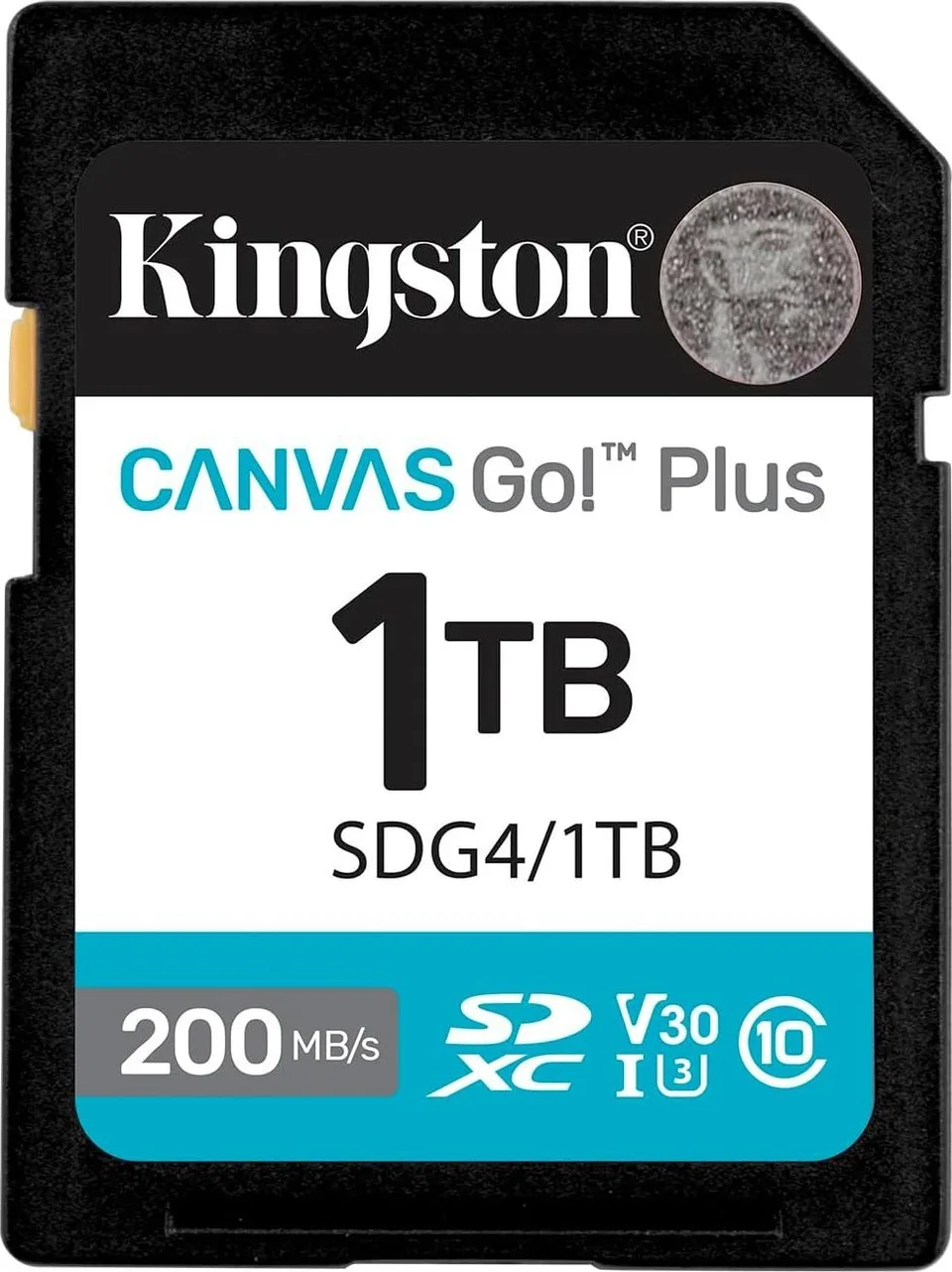 Kingston SDXC Canvas Go Plus Gen4 1TB C10 UHS-I U3 V30