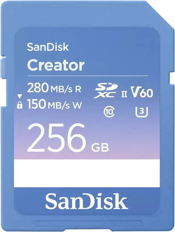 Karta SanDisk Creator SDXC 256 GB Class 10 UHS-II/U3 V60 (SDSDXEP-256G-GNCIS)