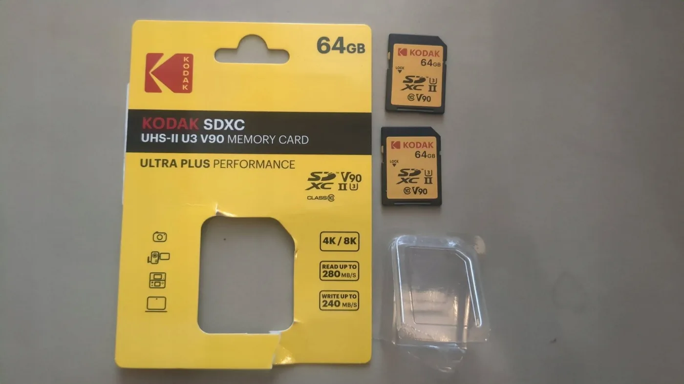 Kodak SD 64GB UHS-II U3 V90 Ultra Pro