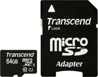 Karta Transcend MicroSDXC 64 GB Class 10 UHS-I  (TS64GUSDXC10)