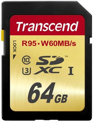 Karta Transcend SDXC 64 GB Class 10 UHS-I/U3  (TS64GSDU3)